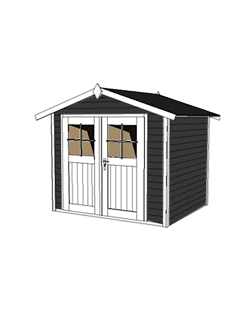 Gartenhaus 122 Gr. 1 anthrazit