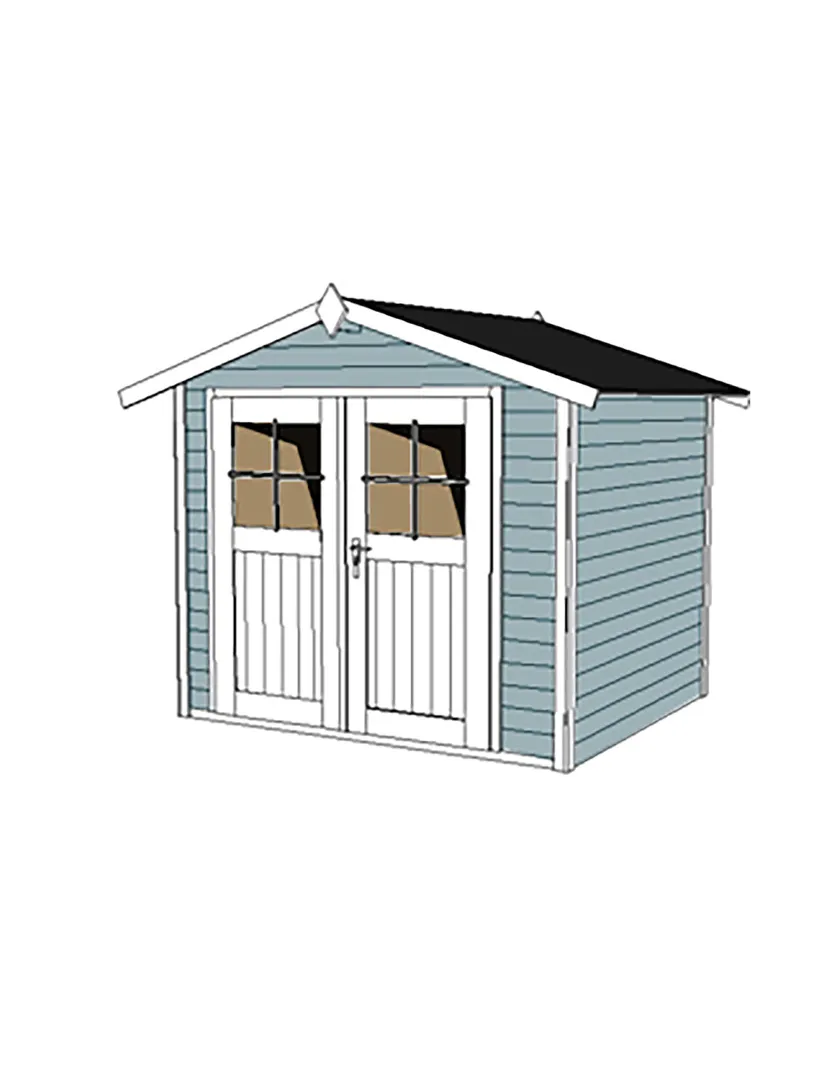 Gartenhaus 122 Gr. 3 grau