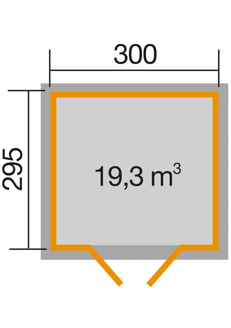 Gartenhaus 122 Gr. 5 natur