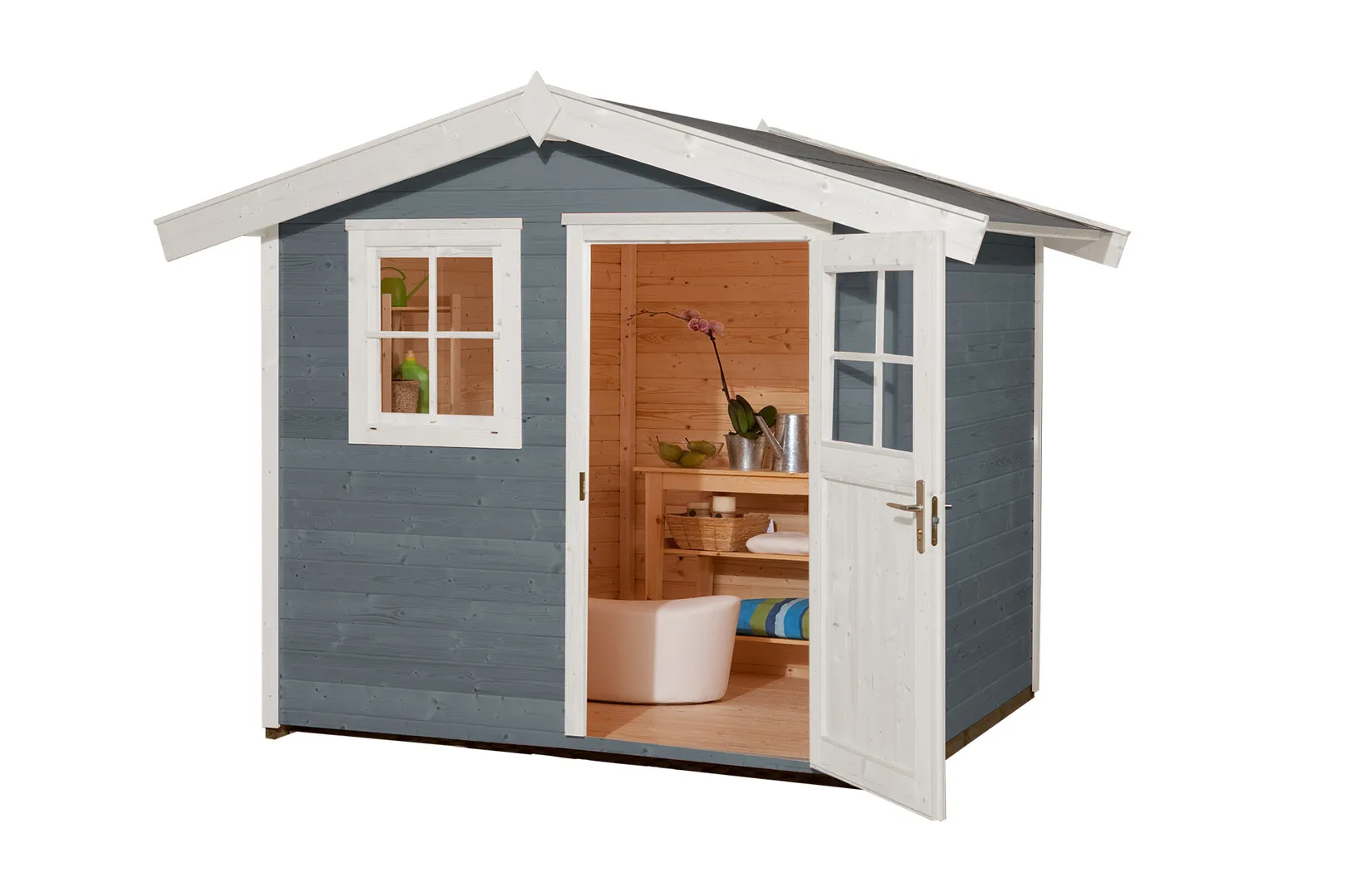 Gartenhaus 123 Gr. 2 grau