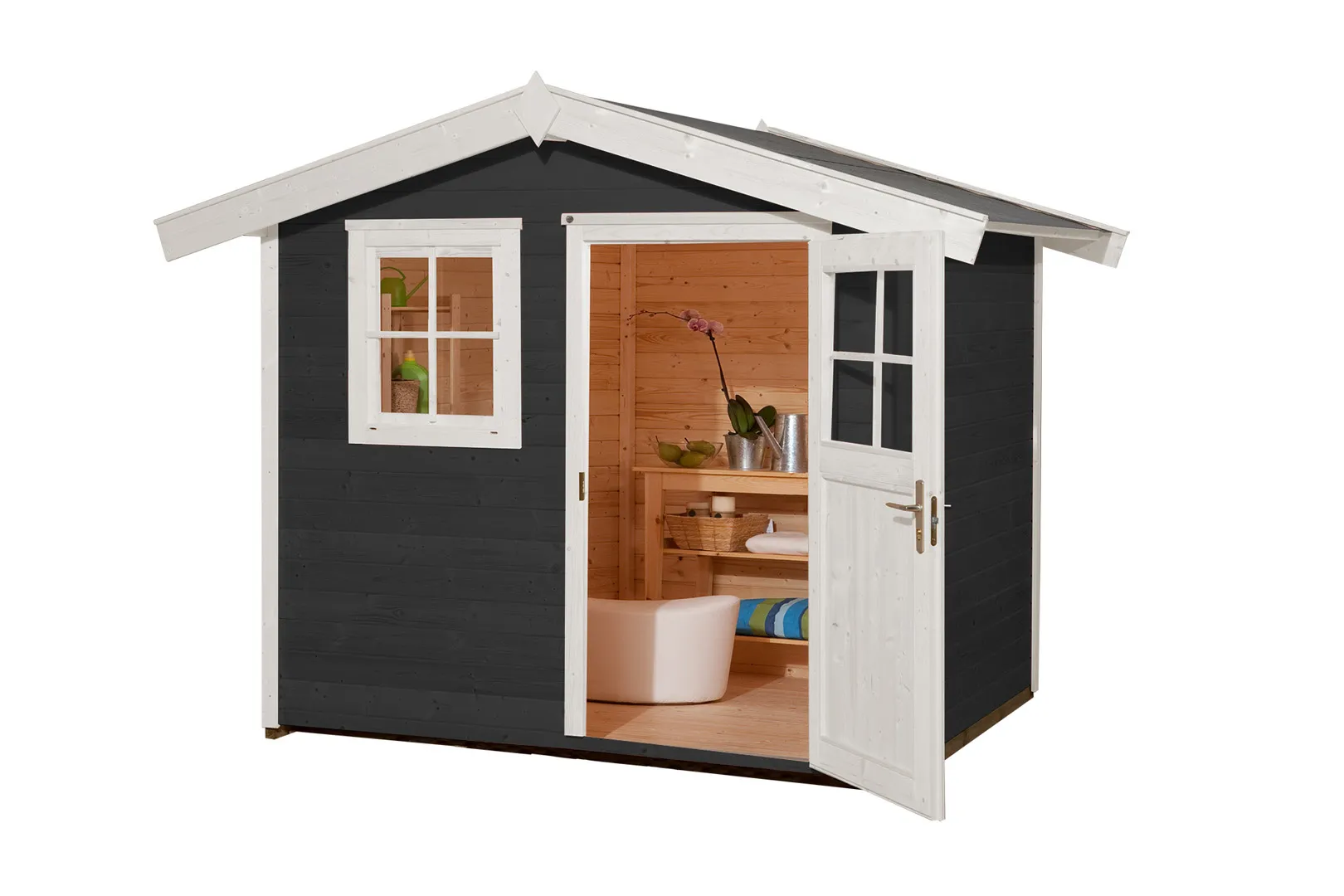 Gartenhaus 123 Gr. 2 anthrazit