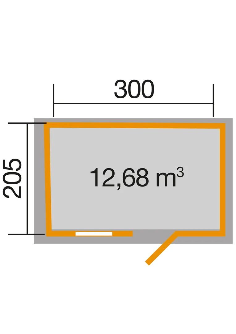 Gartenhaus 123 Gr. 3 anthrazit