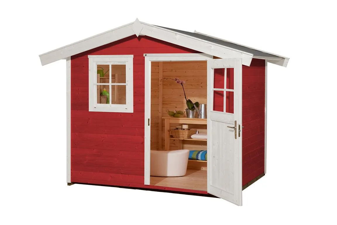 Gartenhaus 123 Gr. 4 rot