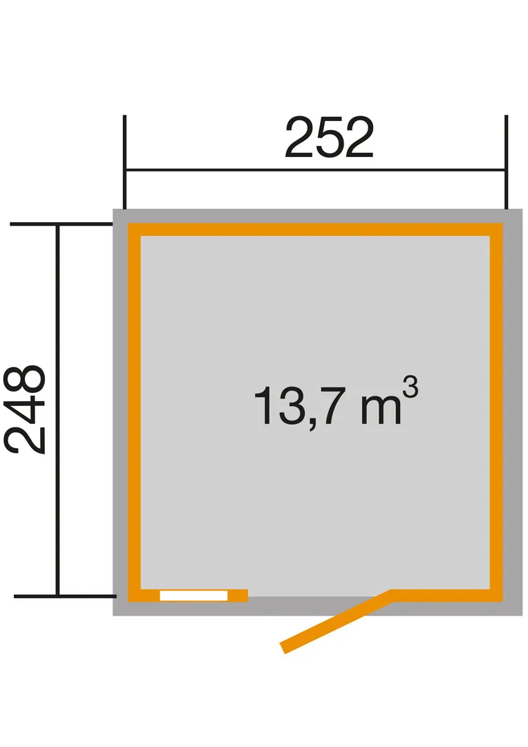 Schwedenhaus Gr.1, natur