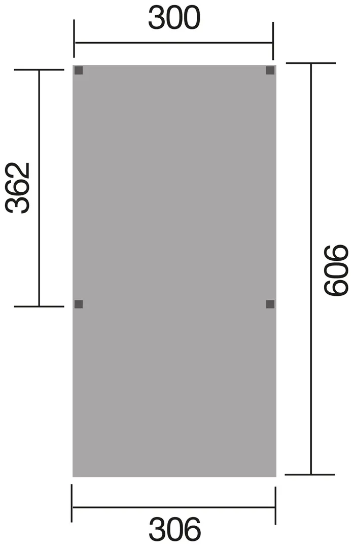 Y-FLACHDACH CARPORT, PVC Dach