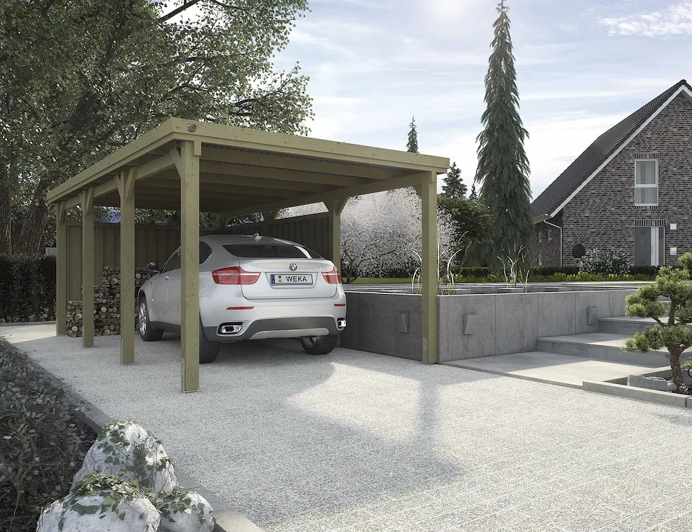 Flachdach Carport 617 Gr. 2