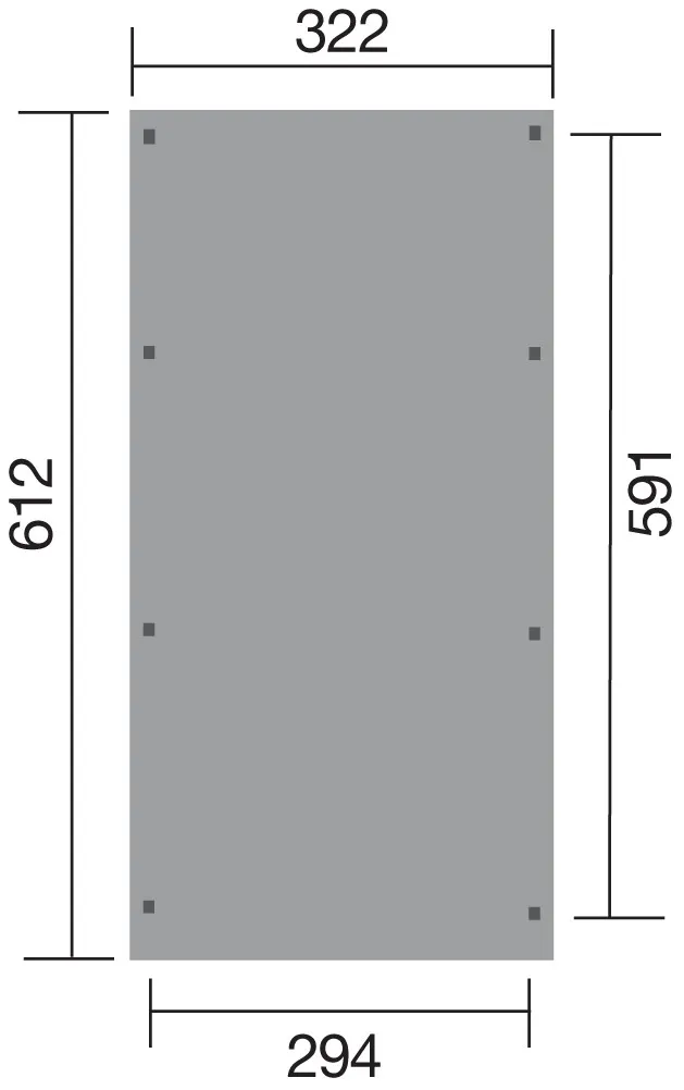 Flachdach Carport 617 Gr. 2