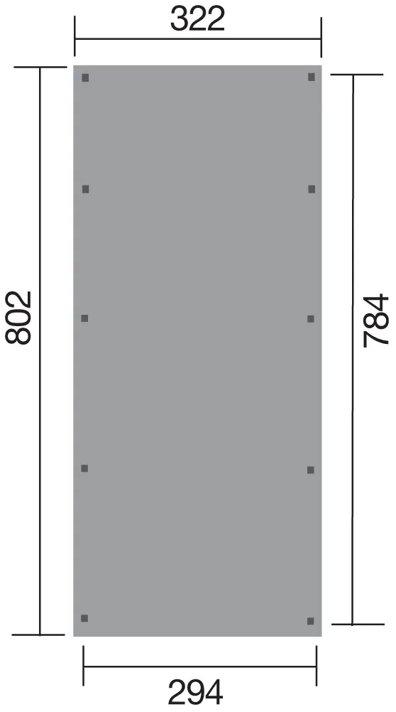 Flachdach Carport 617 Gr. 3