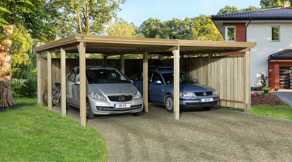 Flachdach Carport 618 Gr. 2