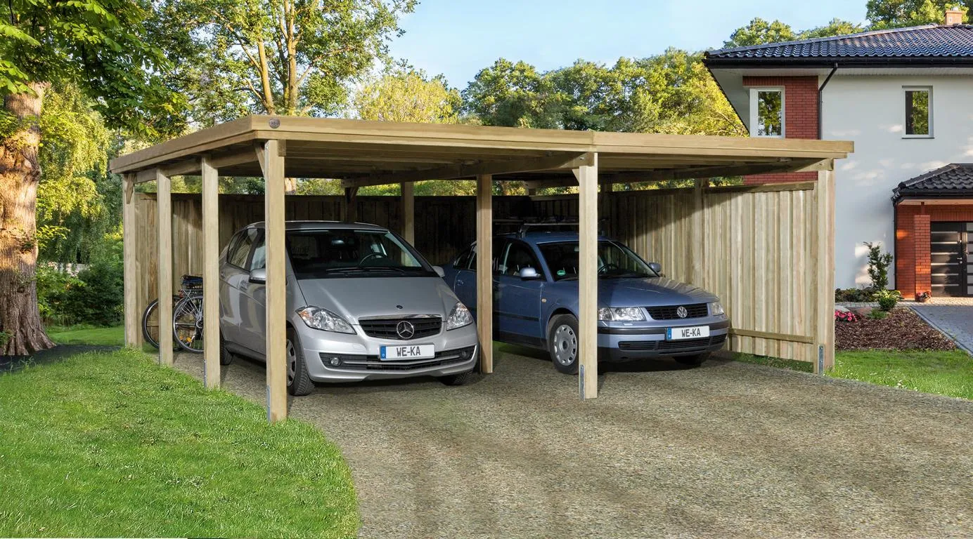 Flachdach-Carport 618 Gr. 2