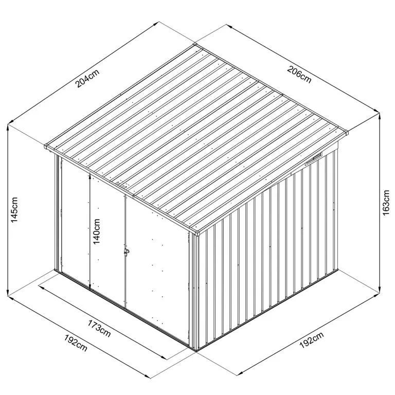 Fahrradbox anthrazit
