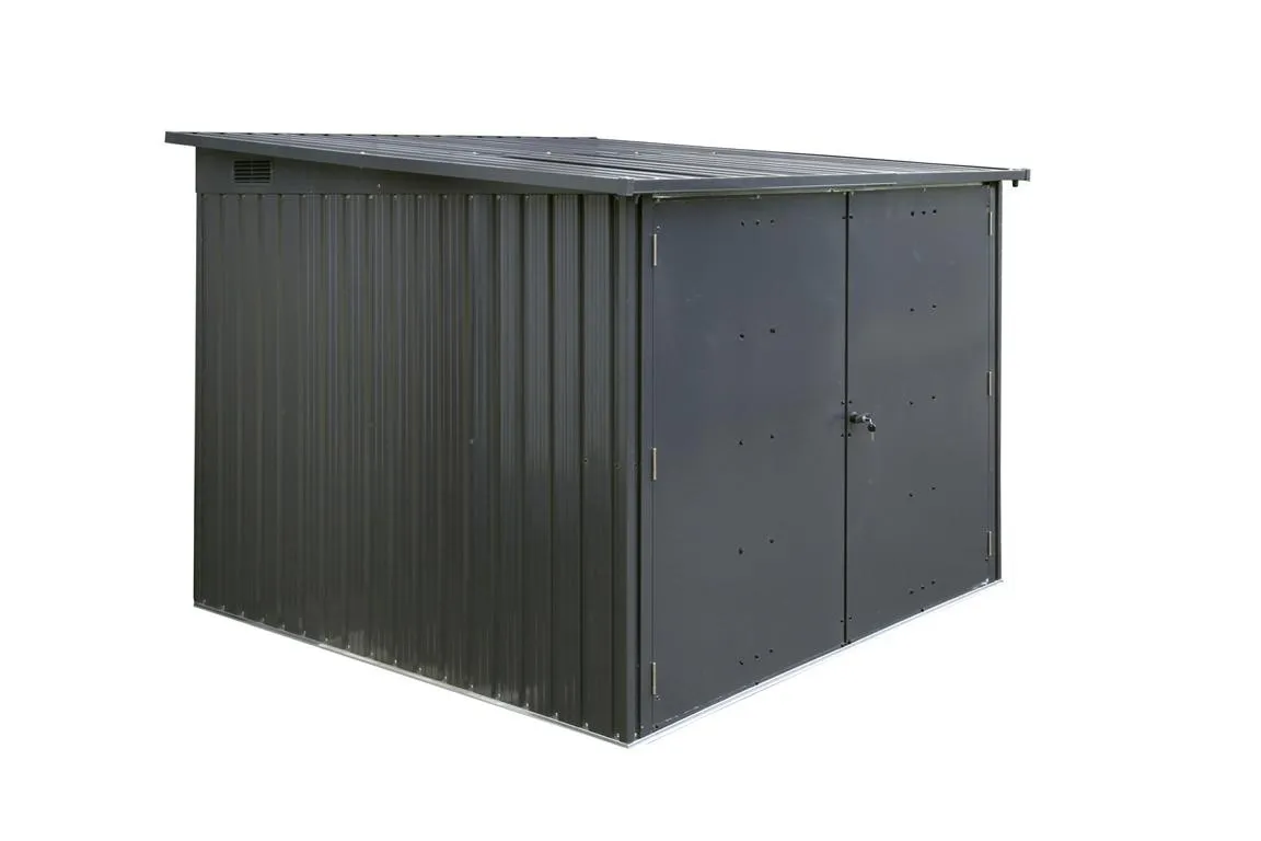 Fahrradbox anthrazit