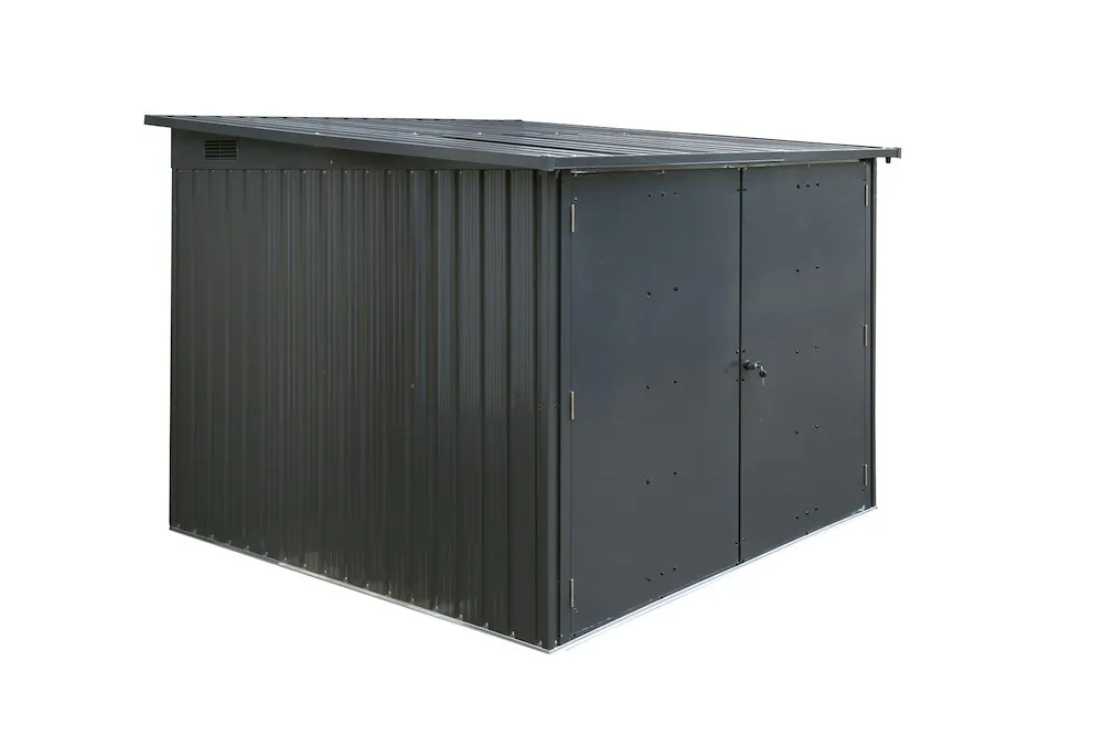 Fahrradbox anthrazit