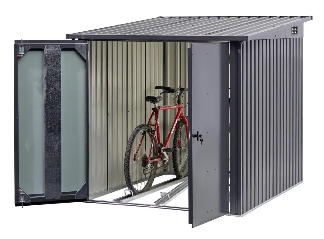 Fahrradbox anthrazit