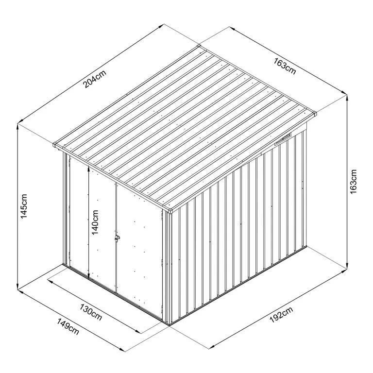 Fahrradbox anthrazit