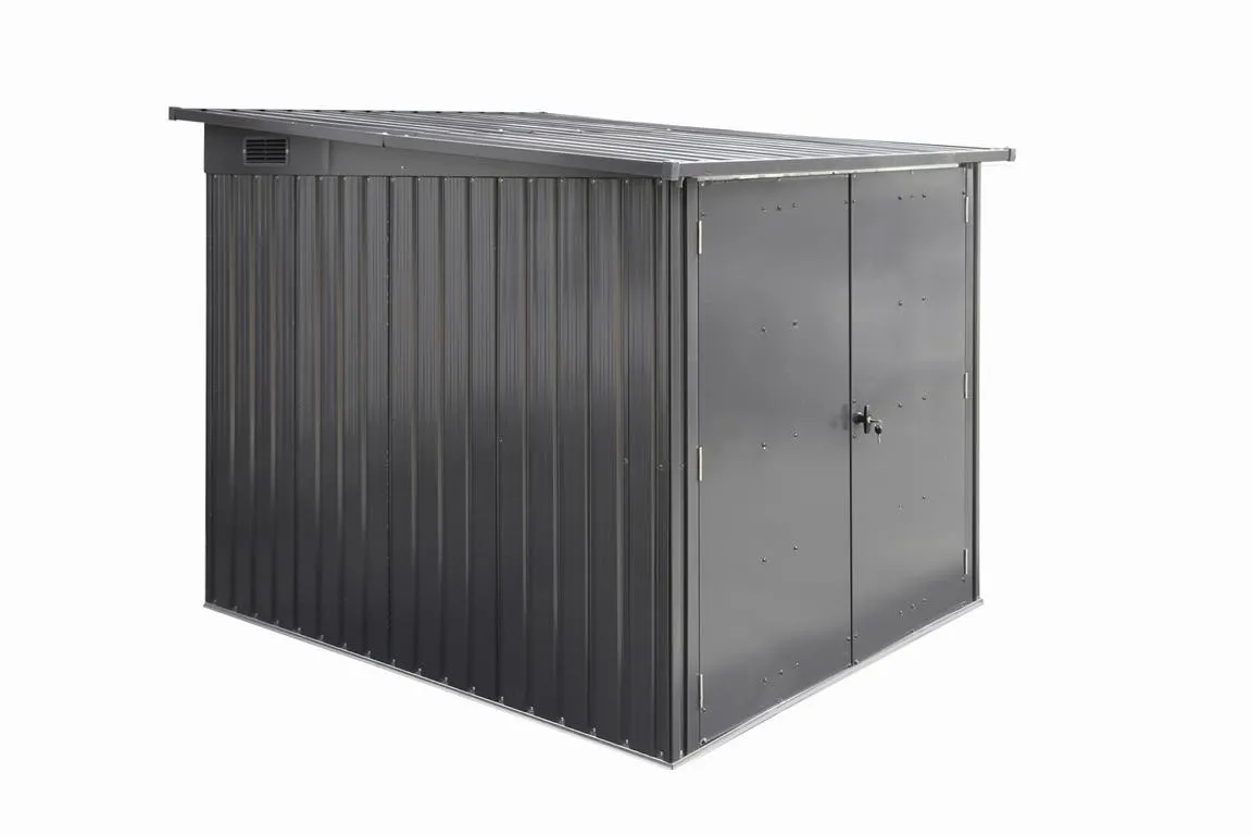 Fahrradbox anthrazit