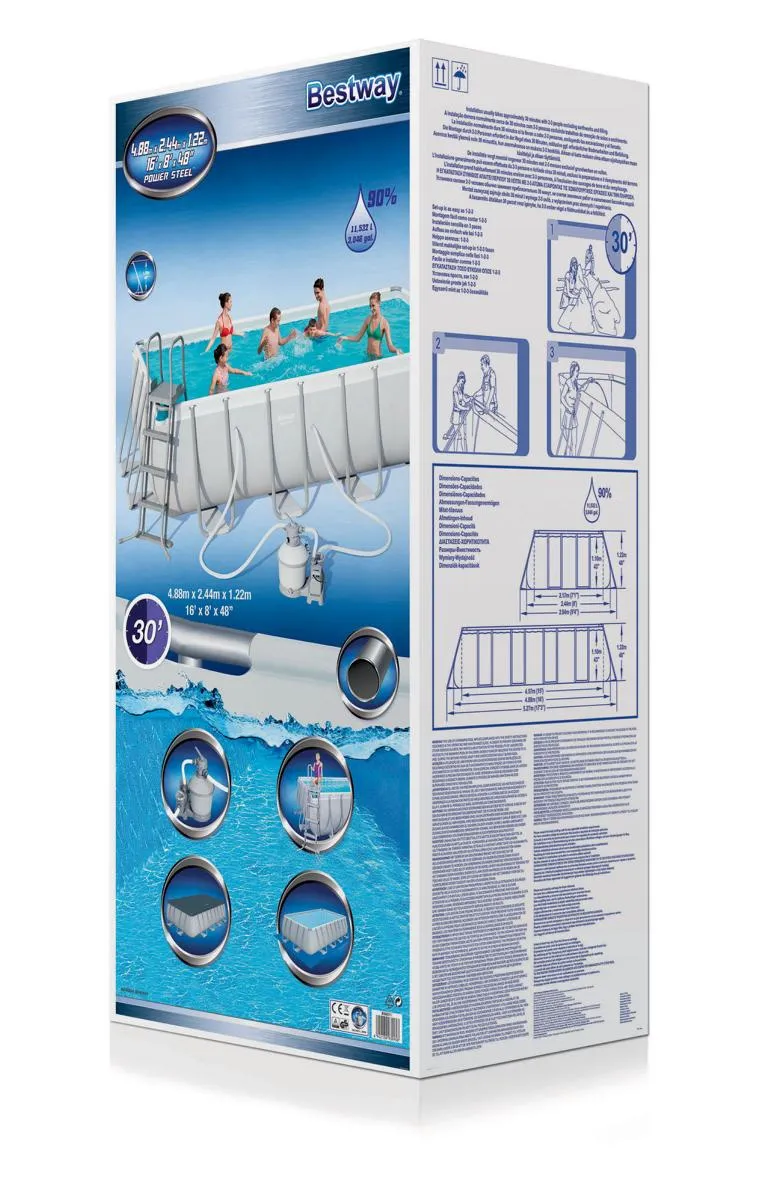 Power Steel'' Rectangular Pool