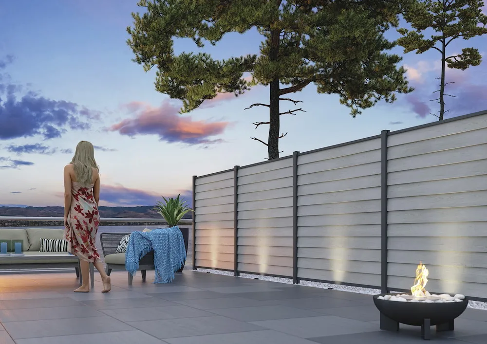 SK&Auml;R WPC-Steckzaun