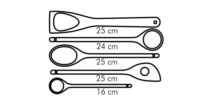 Kochl&ouml;ffel und Wender 5 St.
