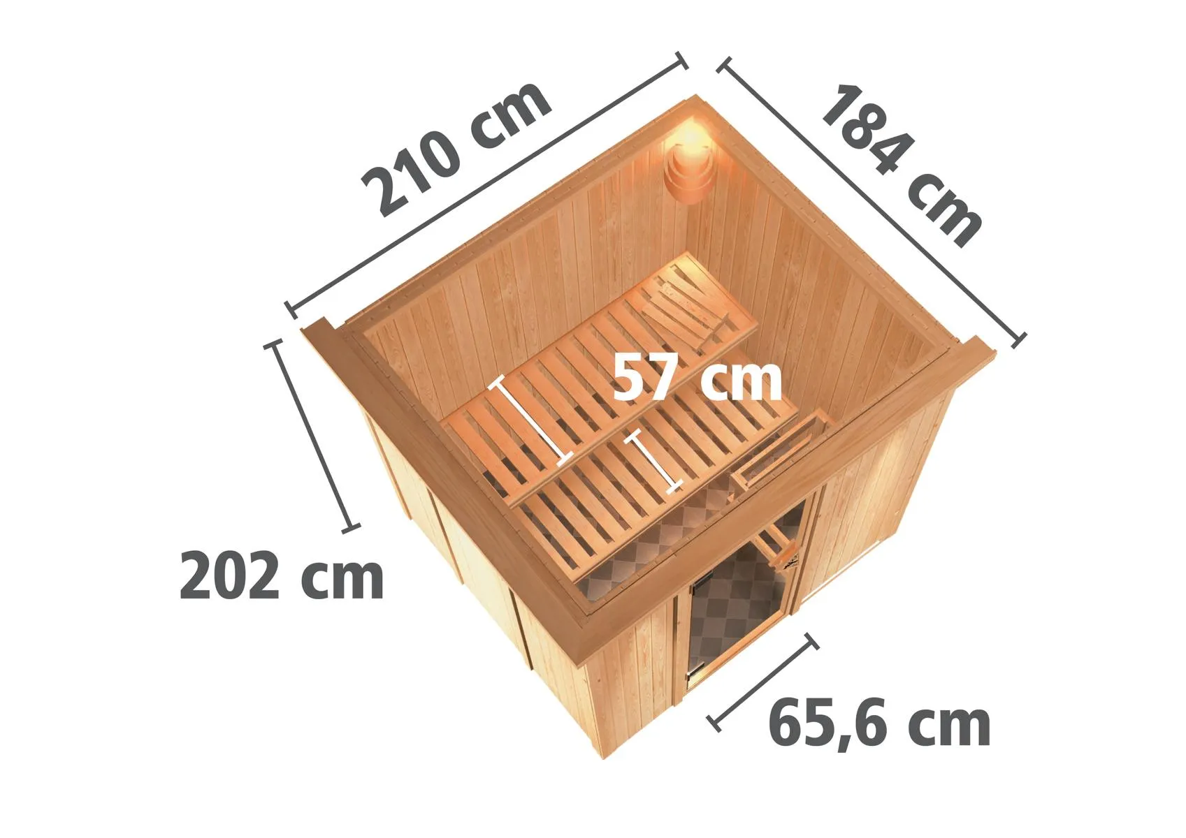 Sauna Daria Front o. Zub.