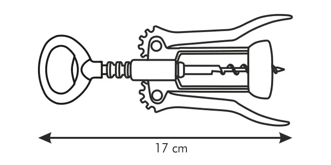 Hebel-Korkenzieher, rot