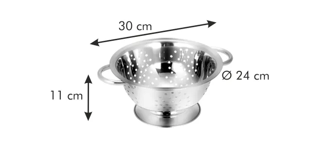 Seiher mit Fu&szlig; &Oslash; 24 cm