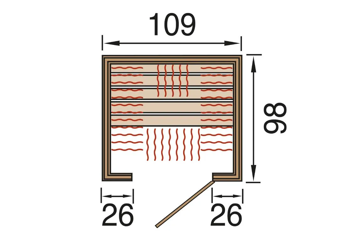 Infrarotkabine 548 Gr. 1