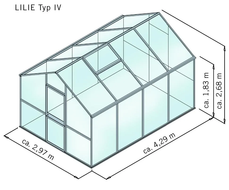 Gew&auml;chshaus Modell Lilie IV
