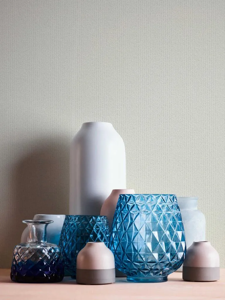 Vliestapete Jette uni cremewei&szlig; 10,05 m