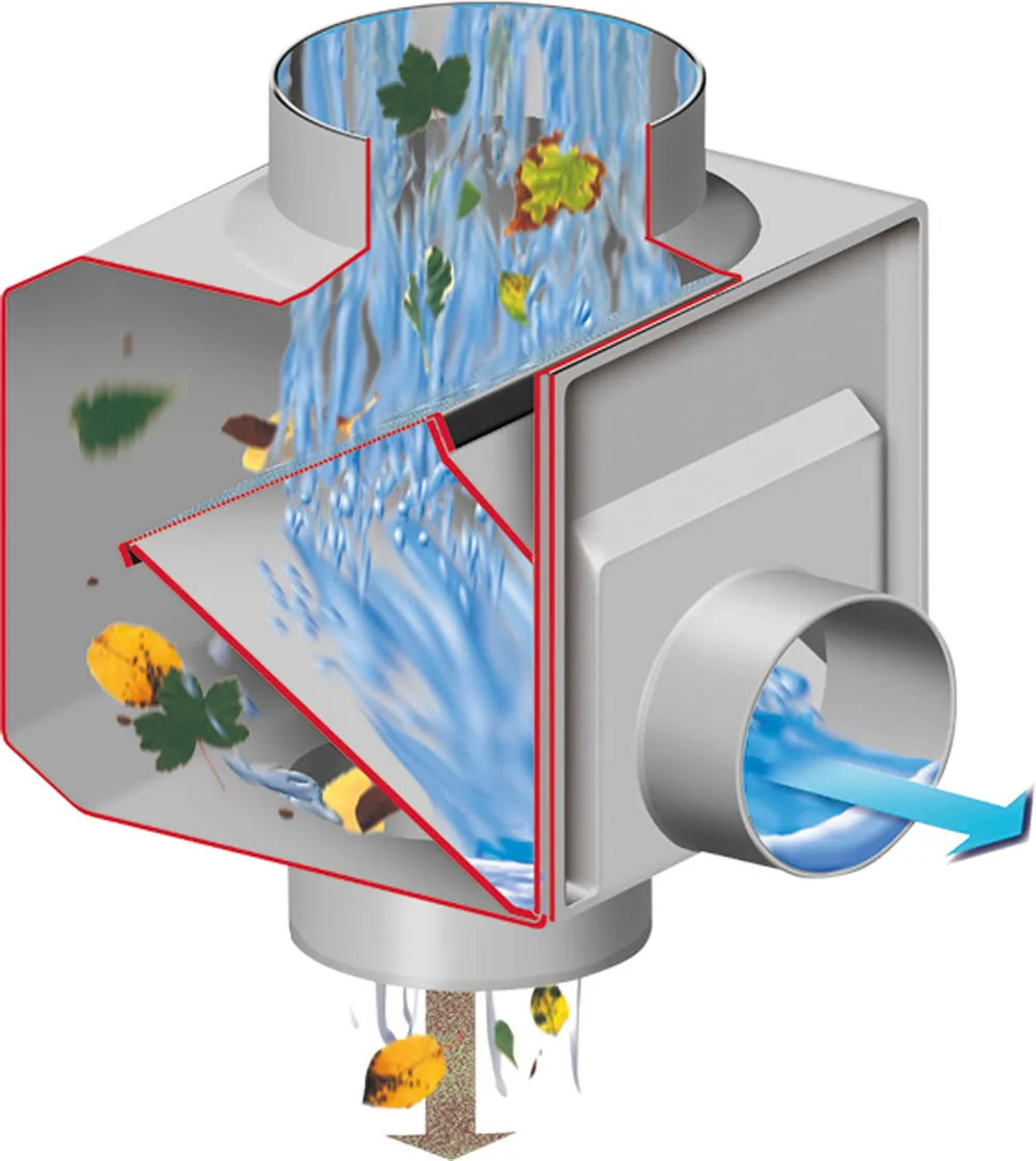 Regendieb DN 70-100 grau,
