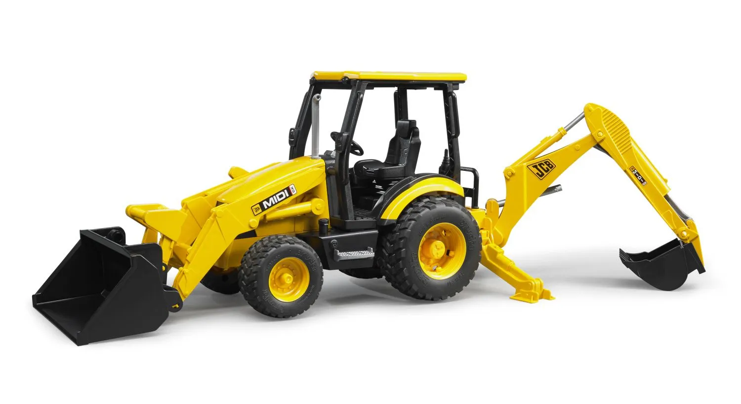 bruder Baggerlader JCB Midi CX gelb 1:16