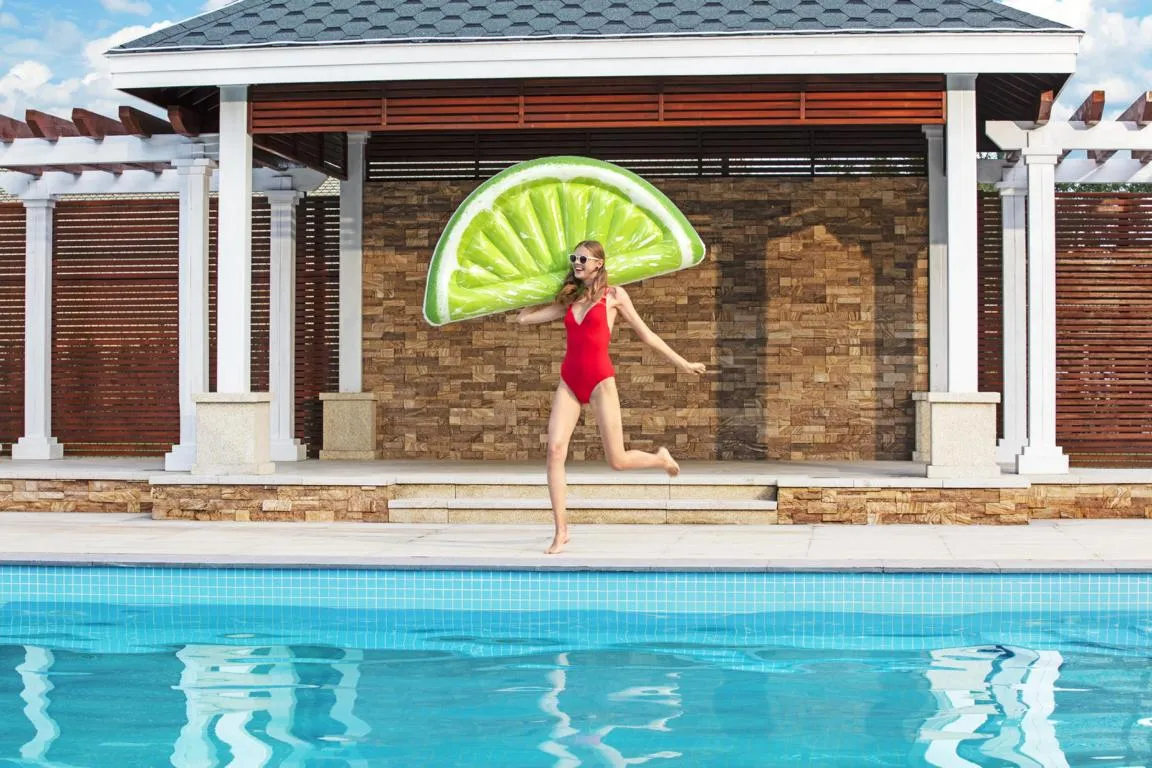 Badeinsel ''Lemon'', 164x80x20cm