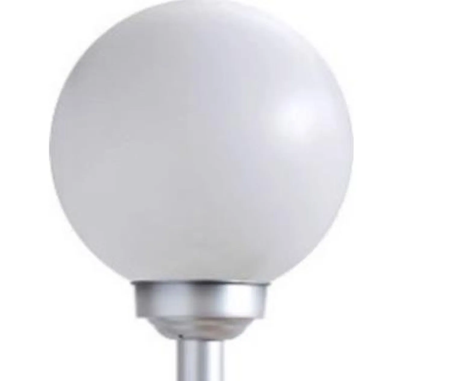 Solarleuchte Kunststoff silber