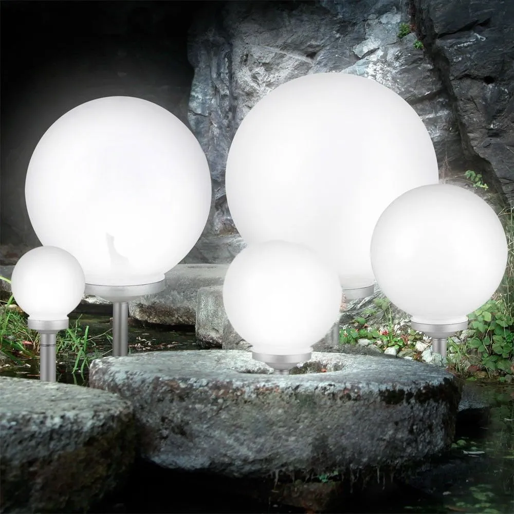 Solarleuchte Kunststoff silber