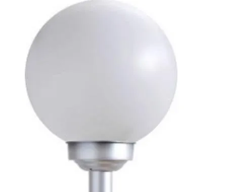 Solarleuchte Kunststoff silber