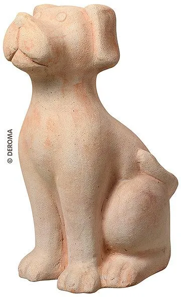 Deko Artikel Hund terracotta