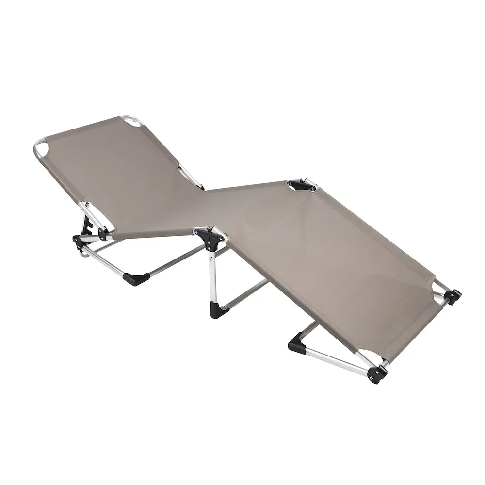 Aluminium Dreibeinliege taupe