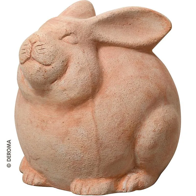 Deko Artikel Hase terracotta