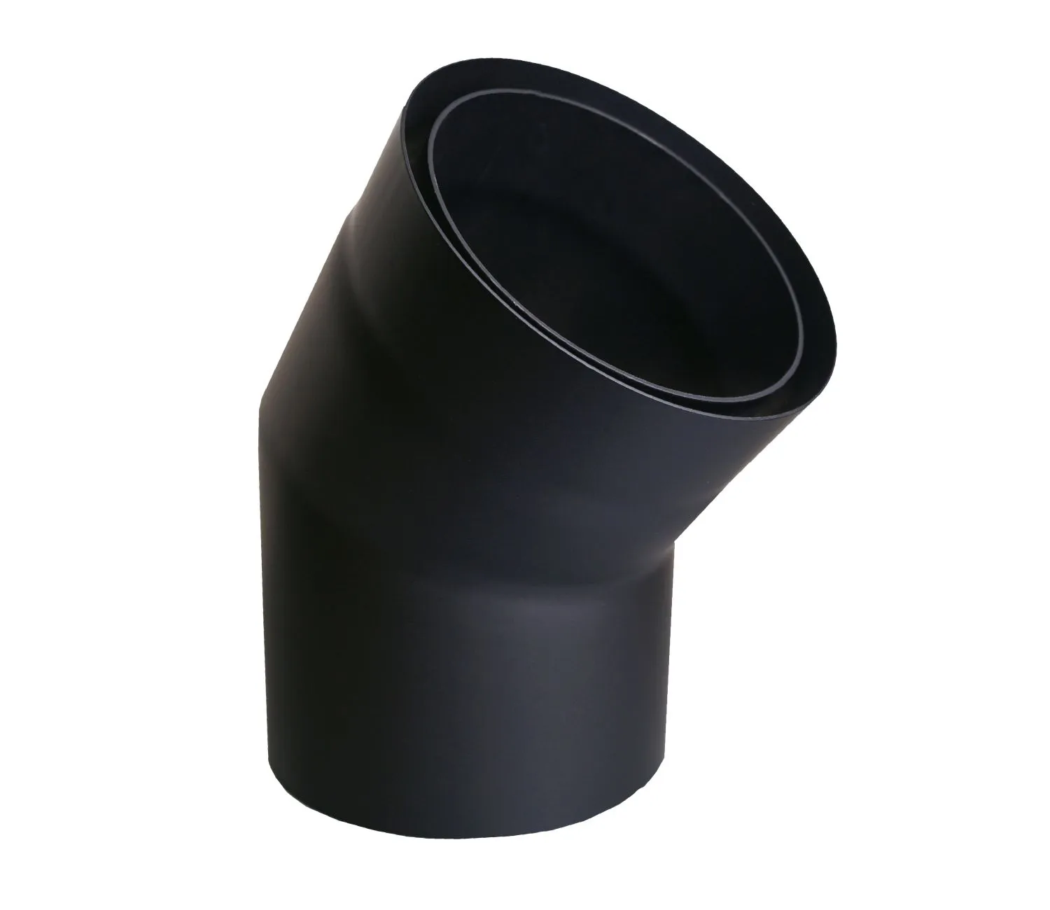 Rauchrohr 150 mm, schwarz