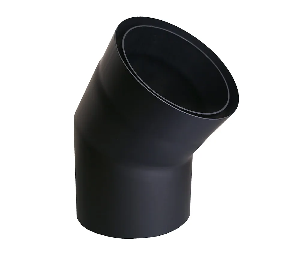 Rauchrohr 150 mm, schwarz