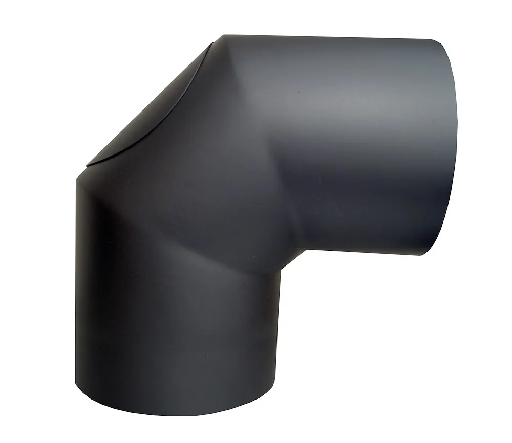 Rauchrohr 150 mm, schwarz