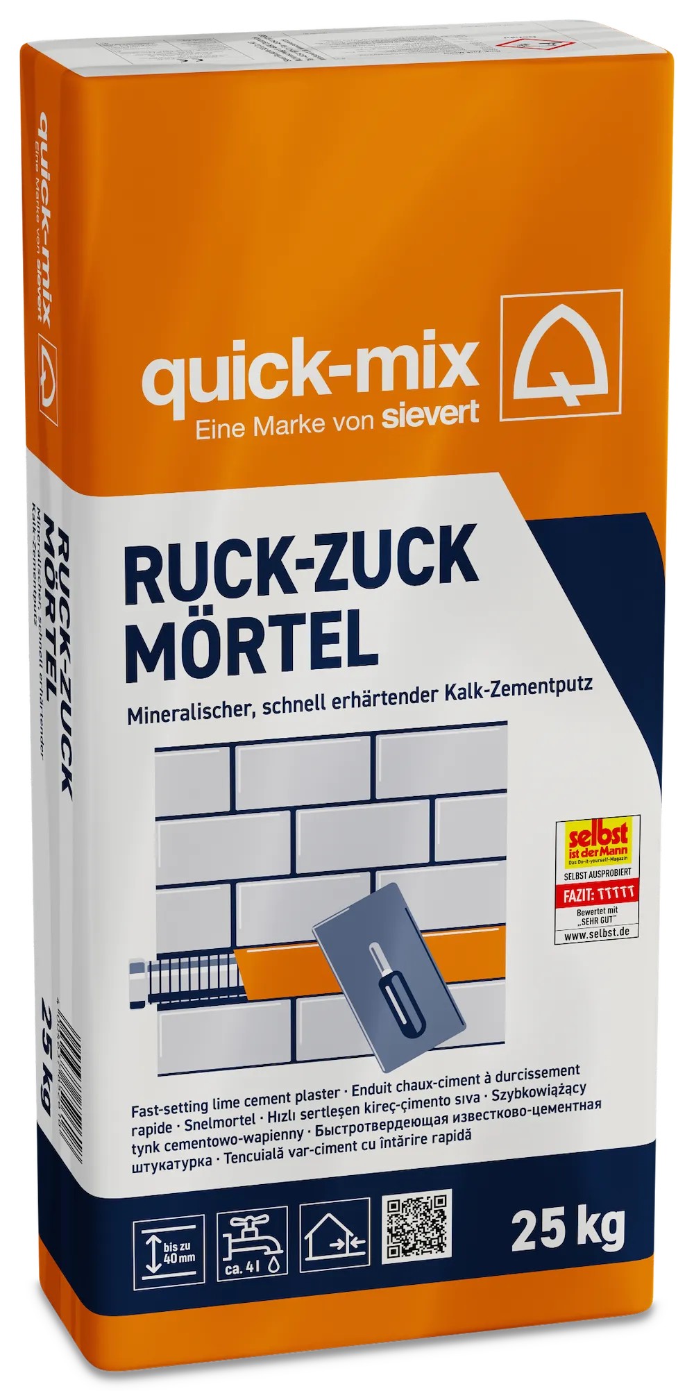 Ruck-Zuck-M&ouml;rtel 25 kg