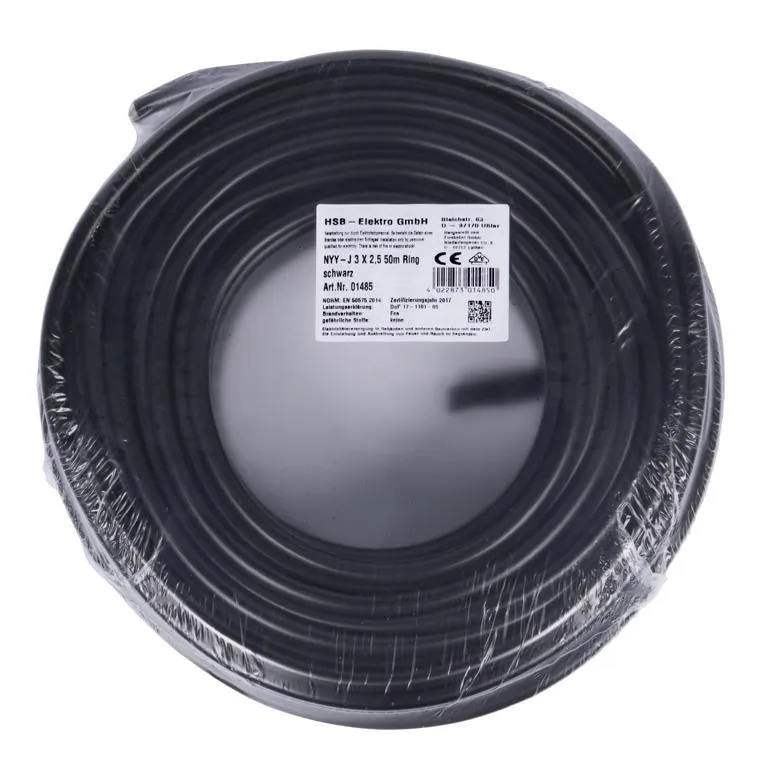 NYY-J 3x2,5 mm&sup2; Ring 50m