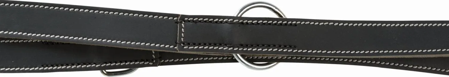 Rustic Fettleder-V Leine Heart