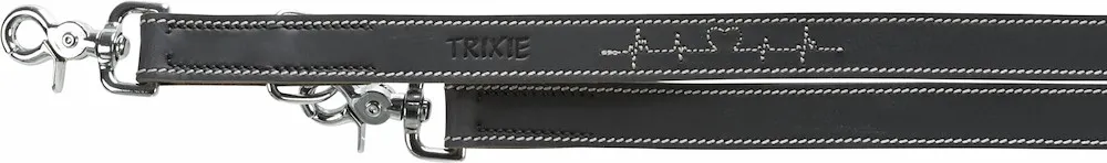 Rustic Fettleder-V Leine Heart