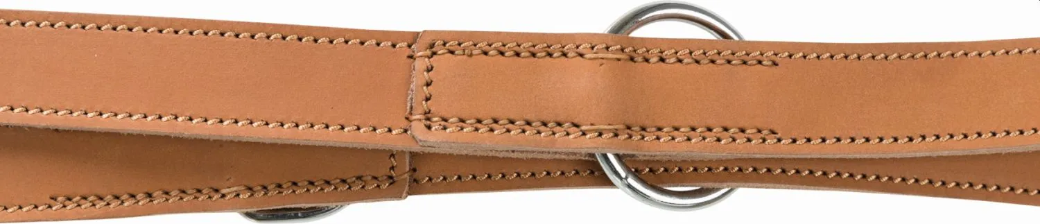 Rustic Fettleder-V Leine Heart