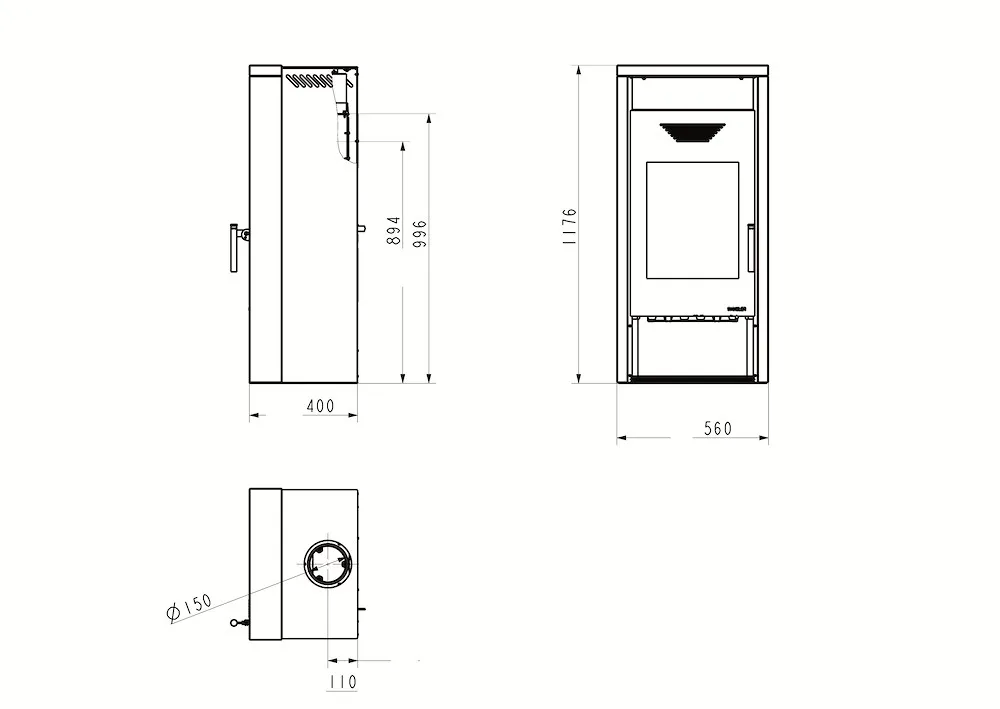 Kaminofen KF 111 Yara Rahmen