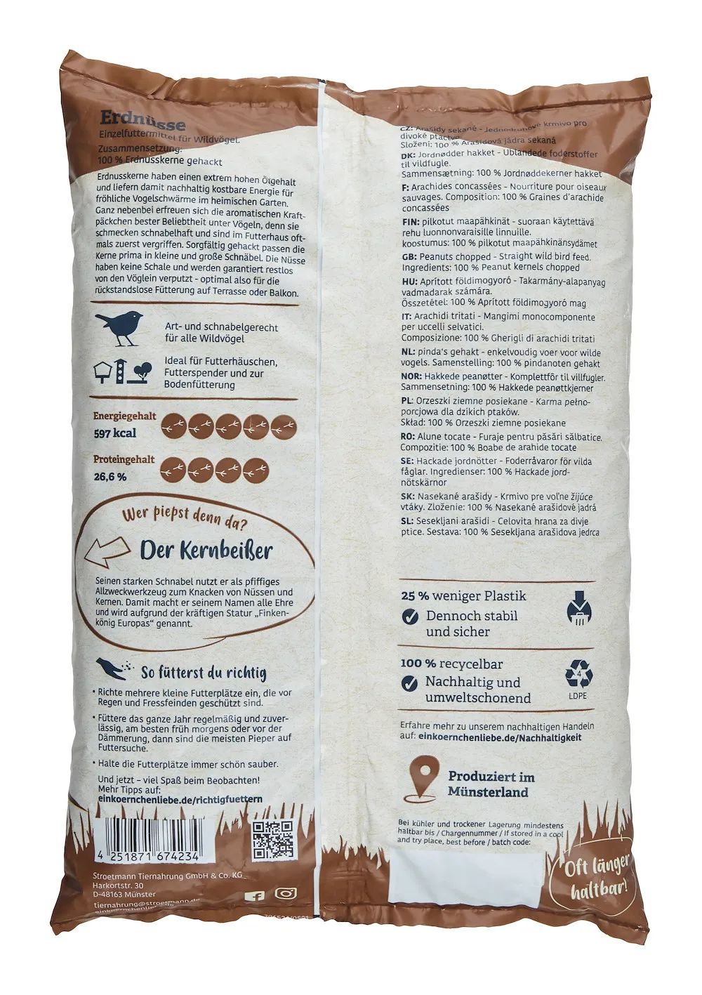 elles Erdnuss gehackt 1 kg