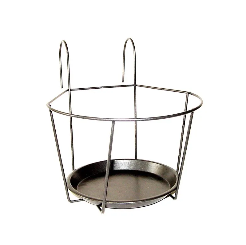 Balkonblumentopfh&auml;nger grau L