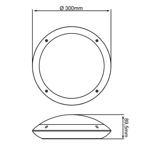 Medway A-Wandl LED, anthr.
